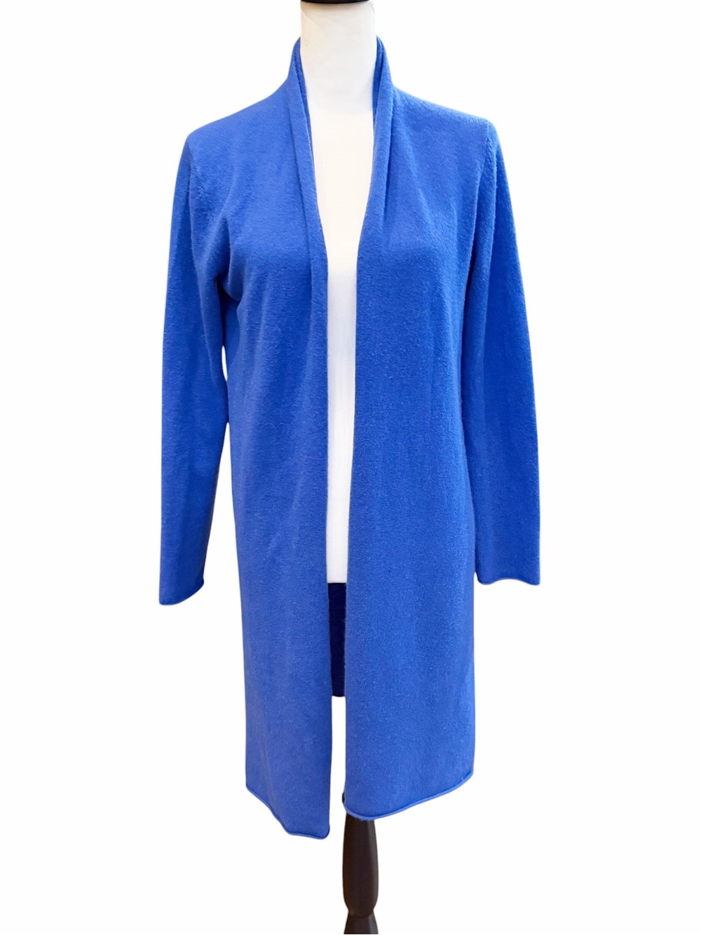 Neiman Marcus Cashmere Cardigan Women’s Medium Blue Quiet Luxury Office
